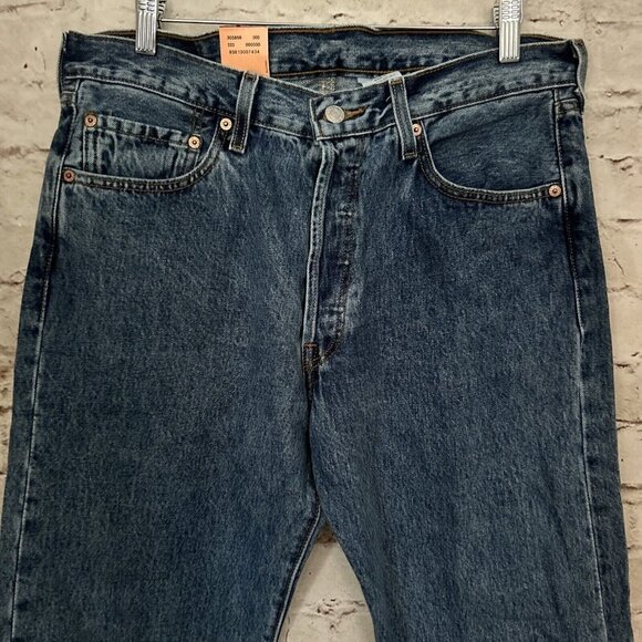 Vintage 90s Levis 501 Denim Jeans 34 x 30 Preshrunk 100% Cotton - Picture 3 of 5